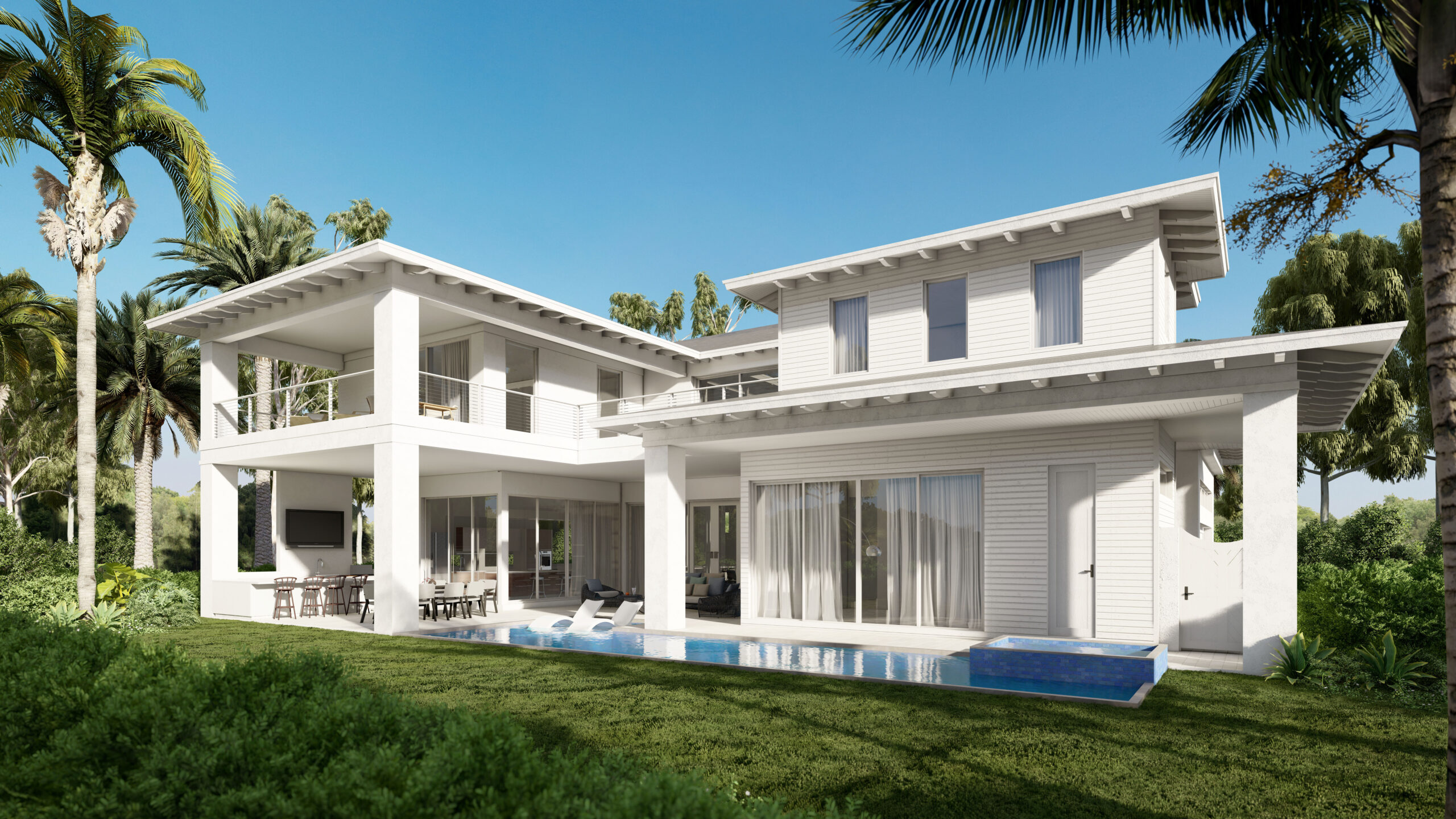 Transitional West Indies Home in Boca Raton