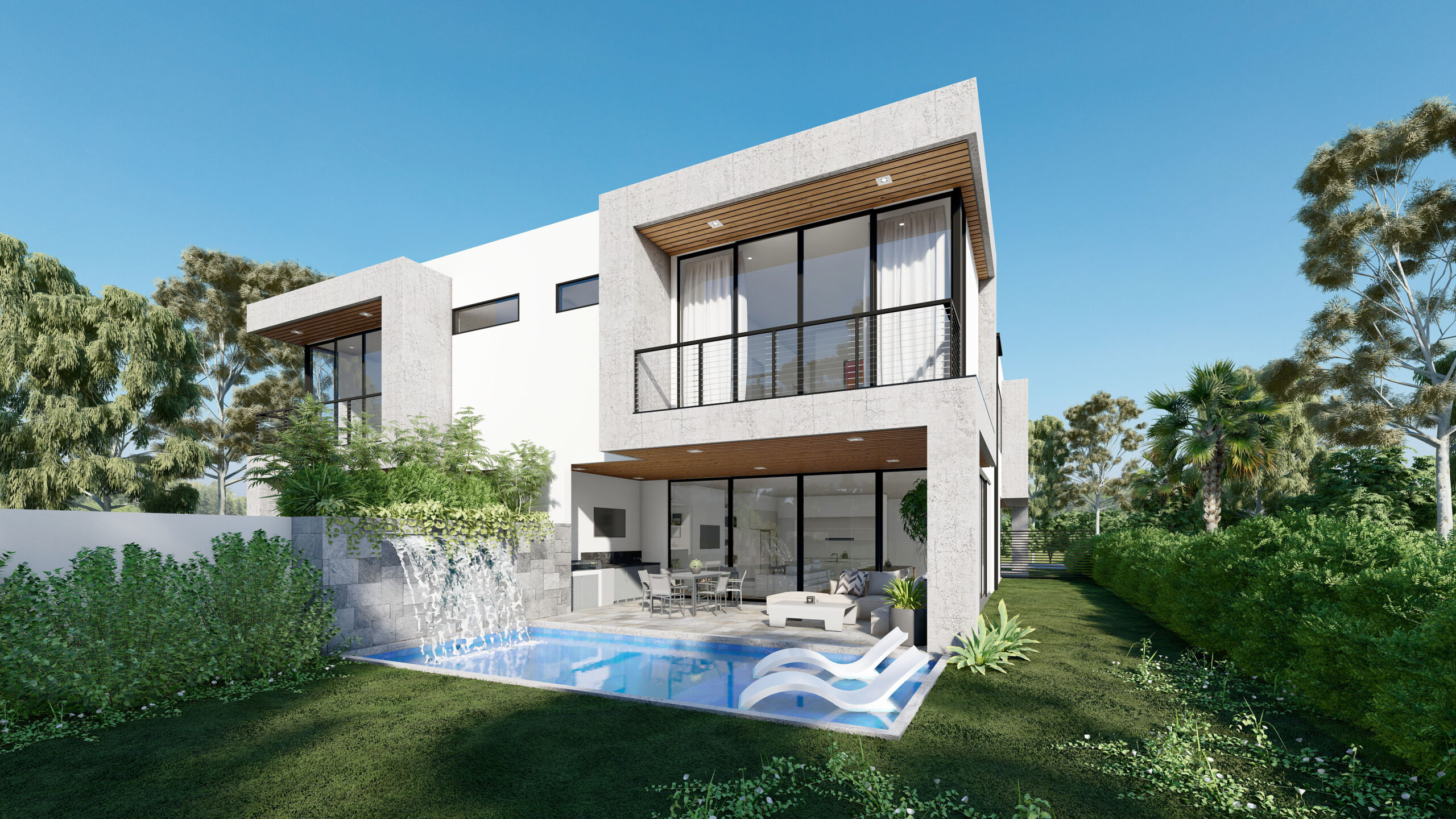 Modern Duplex House Boca Raton
